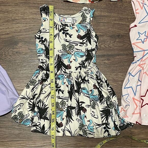 Dot Dot Smile 5 Sleeveless Twirl Dresses Purple Cream Green Pink Blue 12-24 mos - Picture 12 of 12